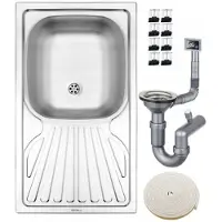Deante - Inbouw Keuken Wastafel - Staal - 1-Kom - Satijn