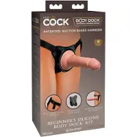 King Cock Elite Beginner's - strap-on dildo - realistisch - huidskleur