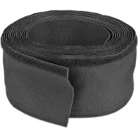 DeLOCK Woven Sleeve with Hook-and-Loop Fastener heat-resistant 5 m x 20 mm black