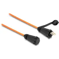 DeLOCK Optical fiber cable LC Duplex to LC Duplex with protective cap multi-mode OM2 IP68 dust and waterproof 3 m
