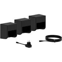 Philips Wandlamp Grits, 1,5W, Buitenverlichting voor aan de muur, Zwart, Kunststof, IP44, Geschikt voor terras, tuin, Klasse II