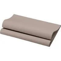 Duni dunisoft servet 40cm 1/4 vouw bio greige