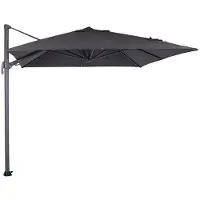 Garden Impressions Hawaii zweefparasol S 250x250 - donker grijs - zwart