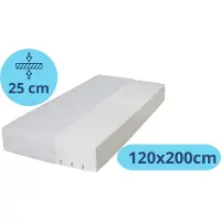 Densi HR - Matras - Medisch Koudschuim - 120x200cm - 25cm - 7 Comfortzones - Medisch & Ventilerend - Anti-Allergisch