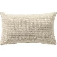 Dutch decor JULIO - kussenhoes outdoor 30x50 cm - waterafstotend en uv-bestendig - Marshmallow - wit