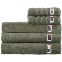 Lexington Icons Original badhanddoek 70x130 cm Dusty olive