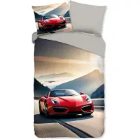 Muller Textil kinderdekbedovertrek Cabrio - auto - katoen