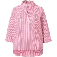 Ulla Popken Blouse lichtroze / wit