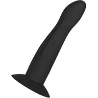 Rimba - Verwisselbare Curvy dildo Met Zuignap Voor strap-on En voorbind Harnasjes