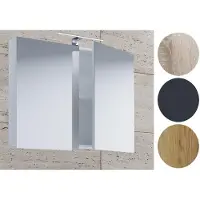 VCM VCB1 spiegelkast 80 cm, honing eiken decor.