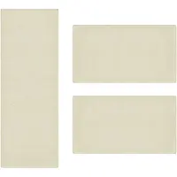 Karat Slaapkamen vloerkleed - Dynasty - Set - Creme - 1 Loper 67 x 330 cm + 2 Loper 67 x 130 cm
