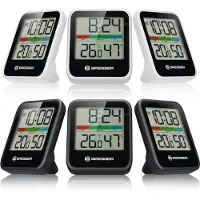 Bresser Weerstation - Climate Monitor thermo-/hygrometer DCF - Set van 3 - Zwart