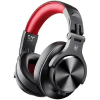 OneOdio Fusion A70 Zwart/Rood – Draadloze Over-Ear Koptelefoon – DJ & Studio – Hi-Res Audio