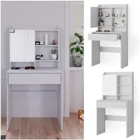 Vicco Kaptafel Laura Wit 70 cm met spiegel, Model 38166