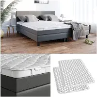 VitaliSpa Matrasbeschermer – 140 x 200 cm Wasbaar tot 60°C, geschikt voor de droger Wit