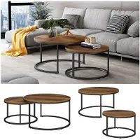 Vicco Montreal Salontafel set – 77 x 40 cm 2 delen Hout