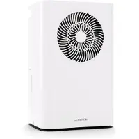 Klarstein CircleDry 12L Smart Luchtontvochtiger, Wi-Fi app-bediening, Stil 45dB, 24h timer, Continue afwatering, Vochtigheidsregeling, Draagbaar voor ruimtes tot 30m², Wit