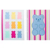 Kangaro spiraalblok - B'LOG SWEET CANDY - formaat A5 - met lijn - 2 stuks - met aardbeiengeur - AN-122701-A