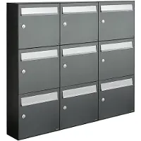 Allux Flow Set 3-Breed, 3-Hoog Antraciet - 40040065_3x3