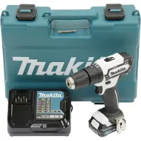 Makita HP333DSAW, witte accu-schroefboormachine met slagfunctie