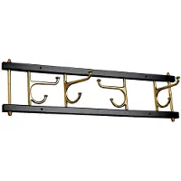 Essem Design Maxi 4 Dekorativ kapstok Zwart-messing