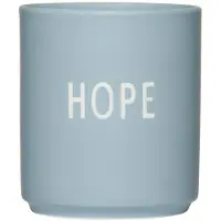 Design Letters favoriete mok 25 cl Hope-light blue