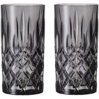 Nachtmann Longdrinkglas NOBLESSE COLORS 395 ml, set van 2 stuks, rook,