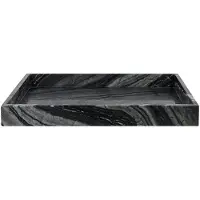 Mette Ditmer Marble decoratie dienblad large 30x40 cm Black-grey