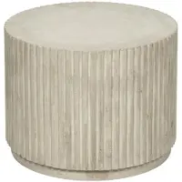 Broste Copenhagen Rillo podium Ø56x42cm antiek beige - 14469068