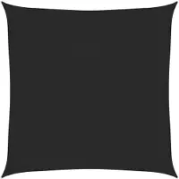 vidaXL Zonnezeil 160 g/m² 2x2 m HDPE zwart