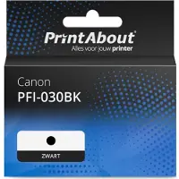 PrintAbout Inktcartridge PFI-030BK Zwart geschikt voor Canon