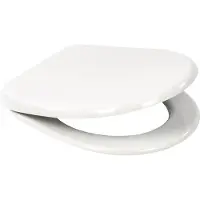 Plieger Uni Toiletbril - Universele vorm WC Bril - Duroplast - Wit - Met Deksel - Softclose - Quick Release - RVS Bevestiging