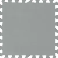 Bestway Set van 9 bodem beschermplaten voor zwembaden, afmetingen 50 x 50 cm, grijs