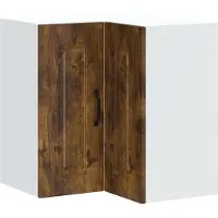 vidaXL Keukenwandhoekkast Kalmar bewerkt hout gerookt eikenkleurig