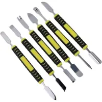 Universeel 6 Stuks Metalen Koevoet Set – Dubbele Uiteinden, Universele Demontage Stick, Mobiele Telefoon & Digitale Apparaten, Shell Opening Tool, Huishoudelijke Elektronica Reparatie
