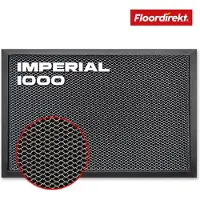 Floordirekt Imperial 1000 Stofmat - Deurmat met Innovatieve 3D Mesh - Antislip Deurmat voor Entree - Schoonloopmat - Antraciet - 90 x 150 cm