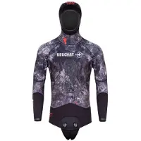 BEUCHAT Trigoblack 5 Mm Spearfishing Jacket Zwart,Grijs XS Man