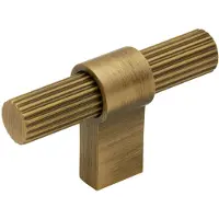 Beslag Design T Helix Stripe Knop Antiek Bronzen - Knoppen en deurgrepen Aluminium Antique Bronze - 309211-11