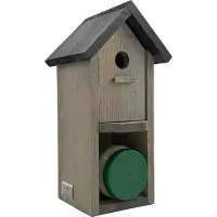 Garden Spirit Vogelhuisje Nestkast & Pindakaashouder - Mezen- Nestkastje - - Grijs - P