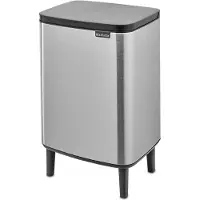 Brabantia Bo Hi Afvalemmer 12 L - Matt Steel FPP