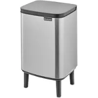 Brabantia Bo Hi Prullenbak - 7 liter - Badkamer - Matt Steel Fingerprint Proof