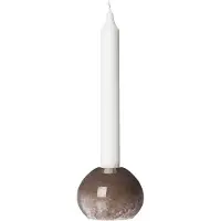 ERNST Kaarshouder Ø7,5 Cm Bruin - Kandelaars Glas Brown - 364384
