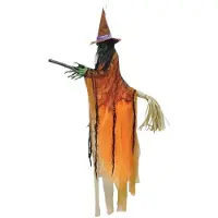 Faram Flyijng witch halloween deco | licht en geluid