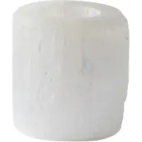 Tine k home Slow Kaarshouder Wit 8 Cm - Kaarshouders Selenite Crystal White - SLOWCANDLE-WHITE