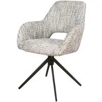 Moods Collection Eetkamerstoel Paris poot Moon draaibaar zwart - Be Trendy nature 01