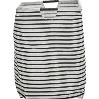 House Doctor Stripes Wasmand Zwart/wit - Wasmanden Katoen Black - 205720017
