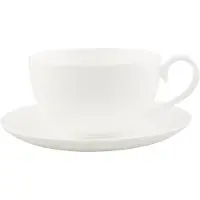 Villeroy & Boch Royal Coffee Cup & Saucer - Koffiekopjes Beenderporselein White - 47204 + 47205