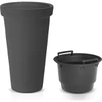 Casaria Bloempot Antraciet 63x40cm
