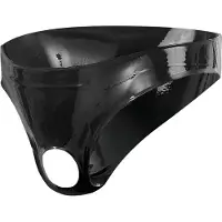 Late X Latex Herenslip Met Opening