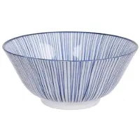 Tokyo Design Studio Nippon Tayo Kom 50 Cl Lines - Serveerkommen Porselein Blue - 16009